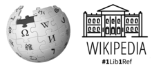 Logo of Wikipeidia's 1lib1ref campaign