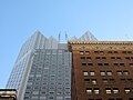 The building's twin spires