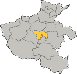 許昌市在河南省的地理位置