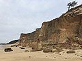 奈多海岸的悬崖
