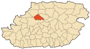 Location in Tizi Ouzou Province