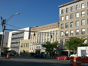 Group of brick buildings