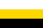 新俄罗斯联邦三色旗；其类似于罗曼诺夫王朝的旗帜
