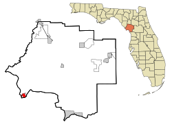 Location in Levy County, Florida