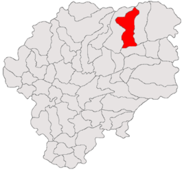 Location in Bistrița-Năsăud County