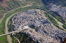 View of Montoro and the Guadalquivir