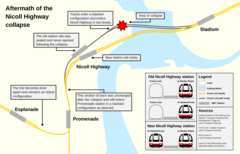 The relocated station and realigned tunnels