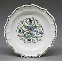 Maiolica plate, c. 1750