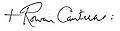 Signature of the Archbishop of Canterbury, Rowan Williams