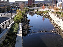 A small, rehabilitated urban river
