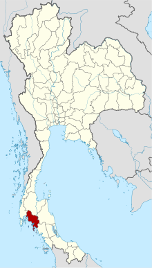 甲米府在泰国的位置