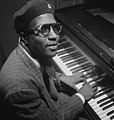 Image 11 Thelonious Monk Photograph credit: William P. Gottlieb; restored by Adam Cuerden Thelonious Monk (October 10, 1917 – February 17, 1982) was an American jazz pianist and composer, and the second-most-recorded jazz composer after Duke Ellington. He had a unique improvisational style and famously remarked, "The piano ain't got no wrong notes". He made numerous contributions to the standard jazz repertoire, including "'Round Midnight", and a wide range of other compositions. He was renowned for a distinctive dress style, which included suits, hats, and sunglasses. He had disappeared from the scene by the mid-1970s and made only a few appearances during the final decade of his life. This 1947 photograph of Monk was taken by the American photographer William P. Gottlieb in Minton's Playhouse, a jazz club in New York. More selected pictures