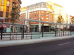 The Porte des Lilas station.