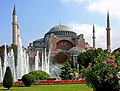 Image 51Originally a church, later a mosque, and now a Grand mosque, the Hagia Sophia in Istanbul was built by the Byzantines in the 6th century. (from History of Turkey)