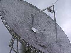 Close up of the dish and secondary reflector