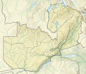 Map showing the location of Mweru Wantipa National Park