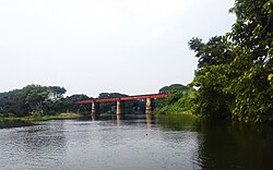 River and railway bridge in Katiadi