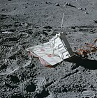 The mortor package for Apollo 16's Active Seismic Experiment.