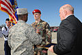 SSgt Ashley Spurlin receiving a Bronze Star in 2009