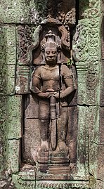 Dvarapala at Banteay Kdei in Angkor, Cambodia