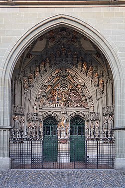 Bern Minster Main Portal of West Entrance