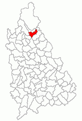 Location in Dâmbovița County