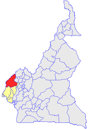 Division location in Cameroon