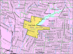 Census Bureau map of Oradell, New Jersey