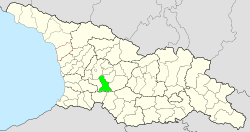 巴格达蒂市镇在格鲁吉亚的位置