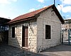 Preserved Haifa East station building at the Israel Railway Museum