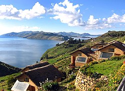 Suwasi (Suasi) island and Lake Titicaca, Moho Province