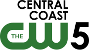 The words Central and Coast, stacked, above The CW logo, with a large numeral "5" to the right of the logo.