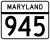 Maryland Route 945 marker