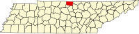 田纳西州梅肯县地图