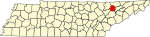 标示出尤宁县位置的地图
