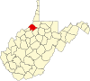 标示出泰勒县位置的地图