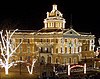 The Courthouse in Whetstone Square is the centerpiece of the "Wonderland of Lights"