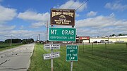 Mt. Orab corporation limit sign