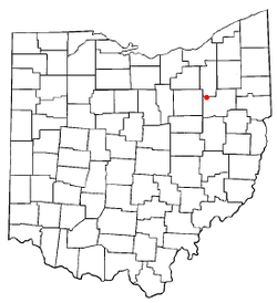 Location of Canal Fulton, Ohio