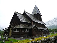 Rear view of the church