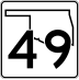 State Highway 49 marker