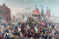 Depiction of the Peterloo Massacre, published by Richard Carlile