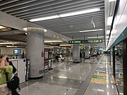 14號線往機場西站站台（2023年8月）