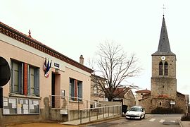 Town hall and church