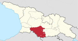大区在格鲁吉亚的位置