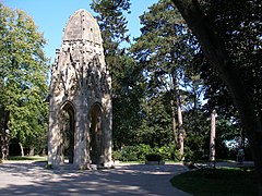 Unique gazebo in Janko Kráľ Park is former gothic tower from the Franciscan church
