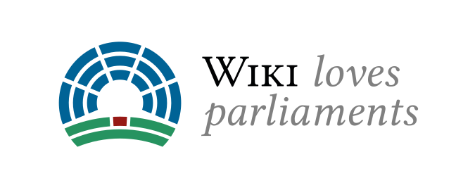 The Logo of the international Wikimedia Projekt WIKI loves parliaments