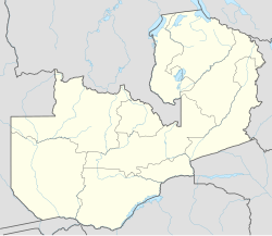芒古在尚比亞的位置