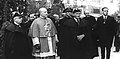 Image 26Enthronement as Co-Prince in 1942 of Bishop Ramón Iglesias (centre). The local comite was led by Francesc Cairat (left), the First General Syndic with the longest regencie, from 1936 to 1960. (from Andorra)