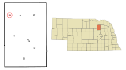Location of Orchard, Nebraska